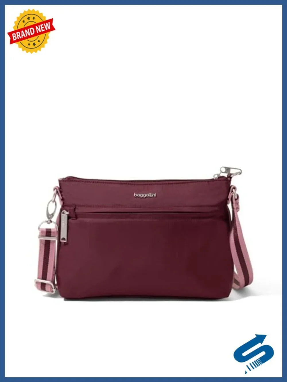 Anti-Theft Securtex Crossbody Bag with RFID Protection